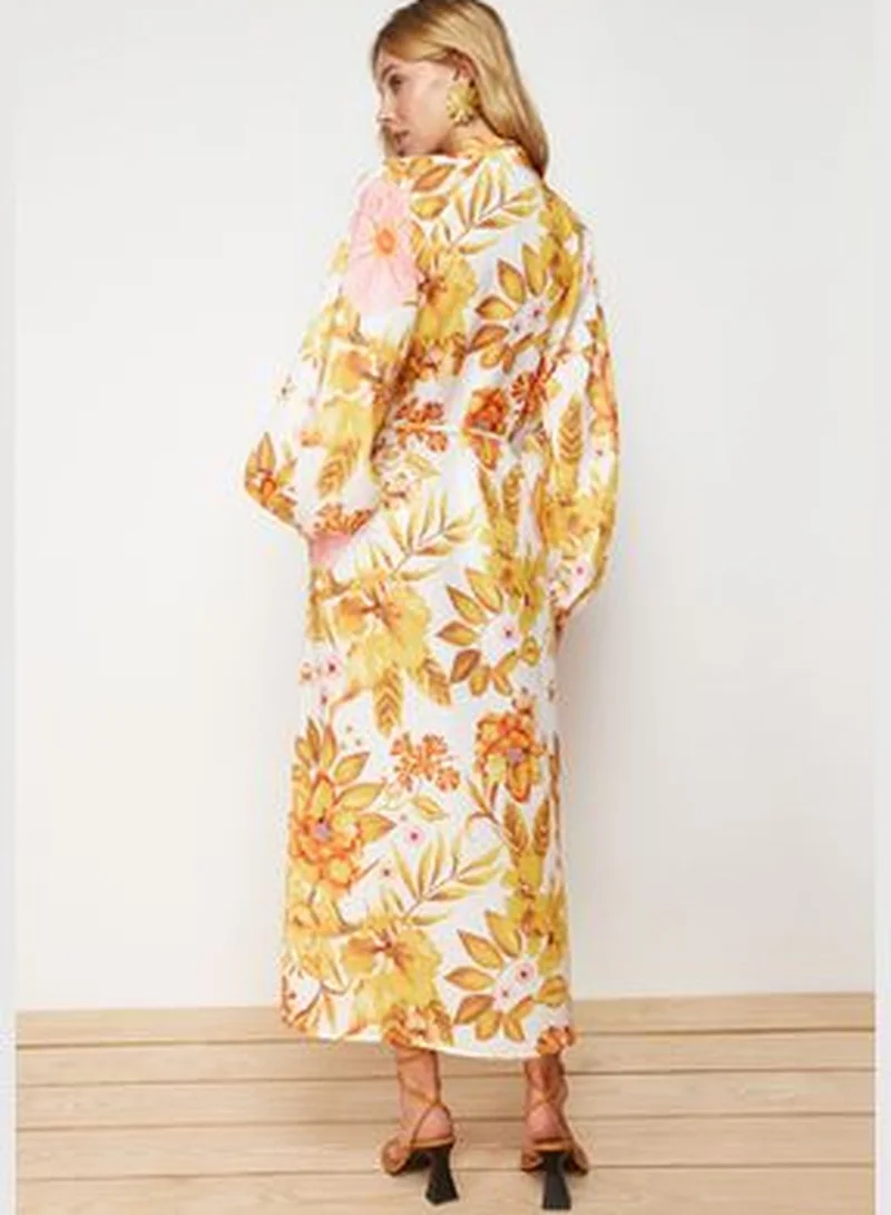 trendyol Floral Print Midi Dress