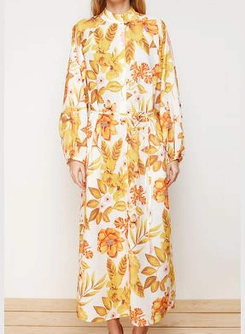 trendyol Floral Print Midi Dress
