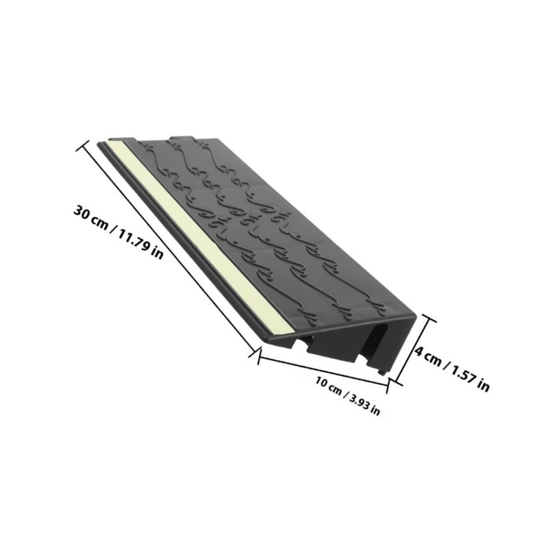 Toyvian Rubber Threshold Ramp Luminous Incline Mat 30x4 Inch Indoor Doorway Ramp For Wheelchair Accessibility Home Use - Image 3