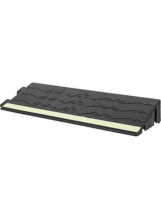 Toyvian Rubber Threshold Ramp Luminous Incline Mat 30x4 Inch Indoor Doorway Ramp For Wheelchair Accessibility Home Use - Image 1