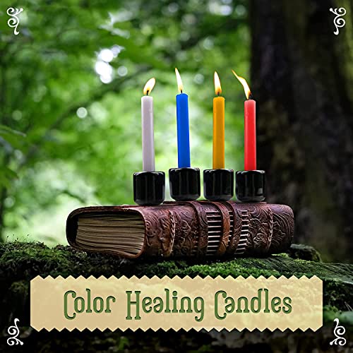 atorakushon Colored Candles 4 Inch Mini Taper Chime Candles Great for Birthday Parties Spells Diwali Puja's Healing Home Decor Set of 40 - Image 4