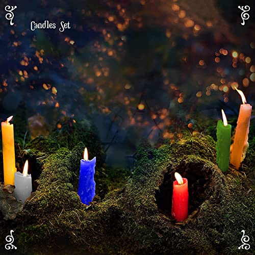 atorakushon Colored Candles 4 Inch Mini Taper Chime Candles Great for Birthday Parties Spells Diwali Puja's Healing Home Decor Set of 40 - Image 3