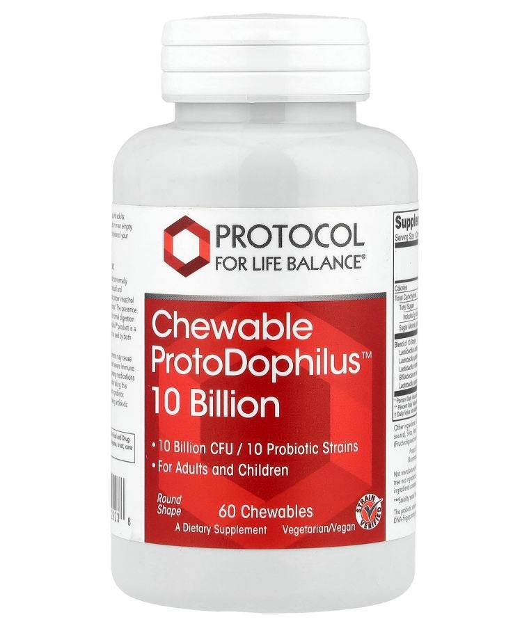 Protocol For Life Balance Chewable ProtoDophilus™ 10 Billion 60 Chewables