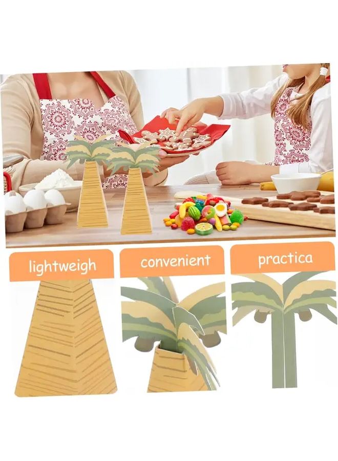 Variant Color Palm Tree Candy Boxes Tropical Party Favor Gift Bags Coconut Shape Premium Craft Paper For Chocolates Small Gifts Weddings Showers - Image 3