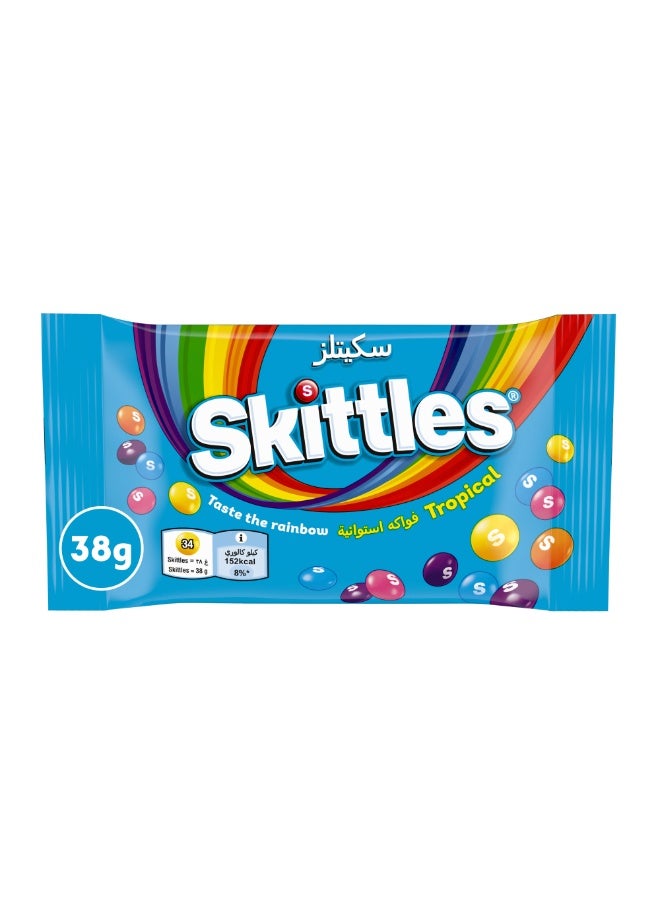 سكيتلس حلوى فاكهة استوائية 38جم - Image 1