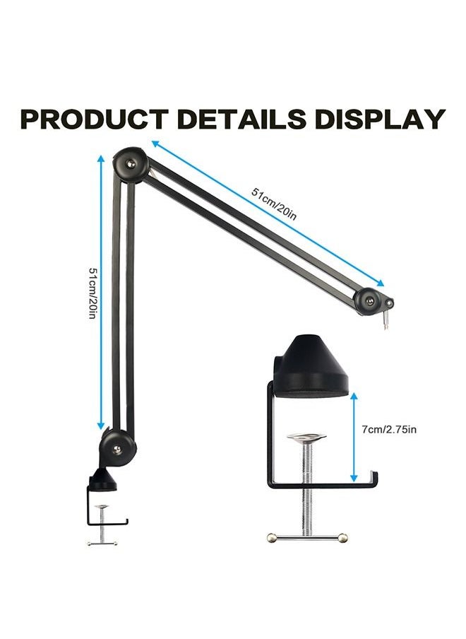 حوامل ذراع الميكروفون ، ذراع تعليق مقصي للميكروفون مكتبي مطور لتسجيل الصوت فوق بث الألعاب وبث كاريوكي بودكاست - pzsku/Z9605946997FB8934AD5CZ/45/_/1650597696/df3caf37-190f-4021-8d8f-dbf0250ae69a