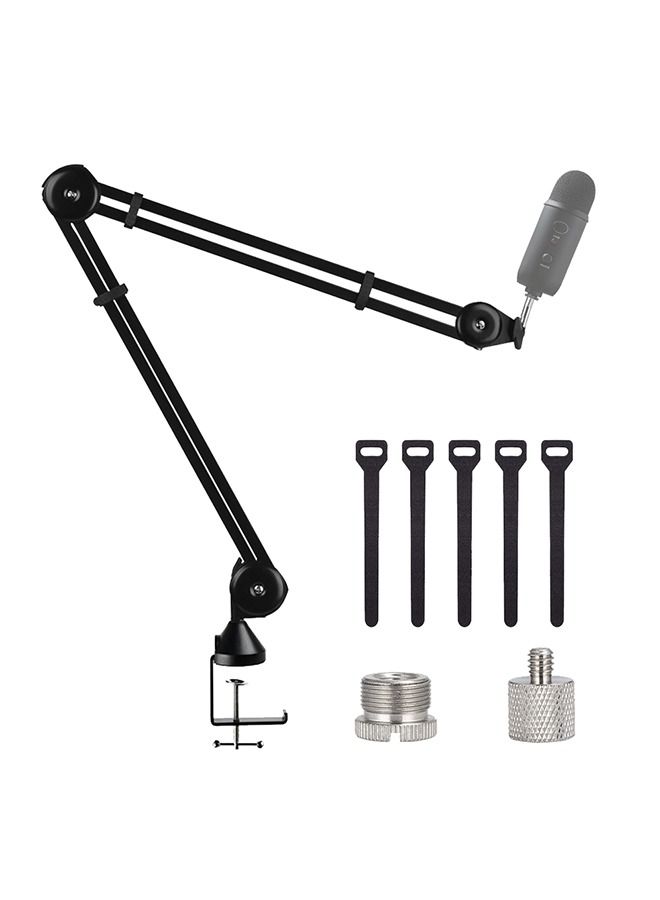 BOMGE Microphone Arm Stands,Upgraded Desk Mic Scissor Suspension Boom for Voice Over Recording Gaming Streaming Karaoke Podcast - Image 1