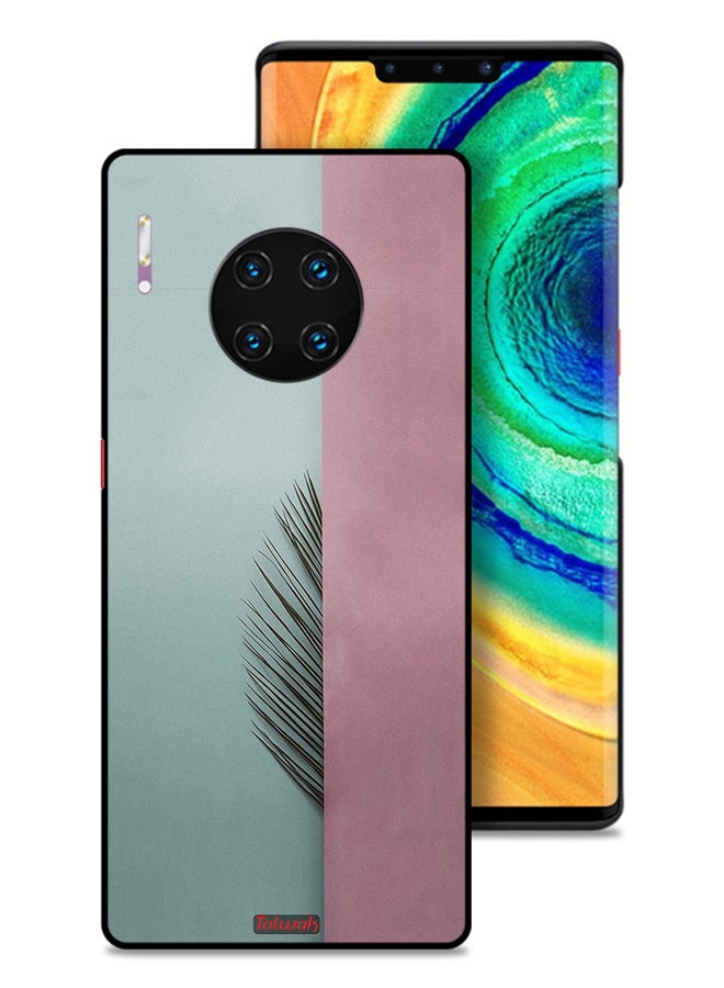 Tolwak Huawei Mate 30 Pro 4G Protective Case Cover Half Leaves - Image 1