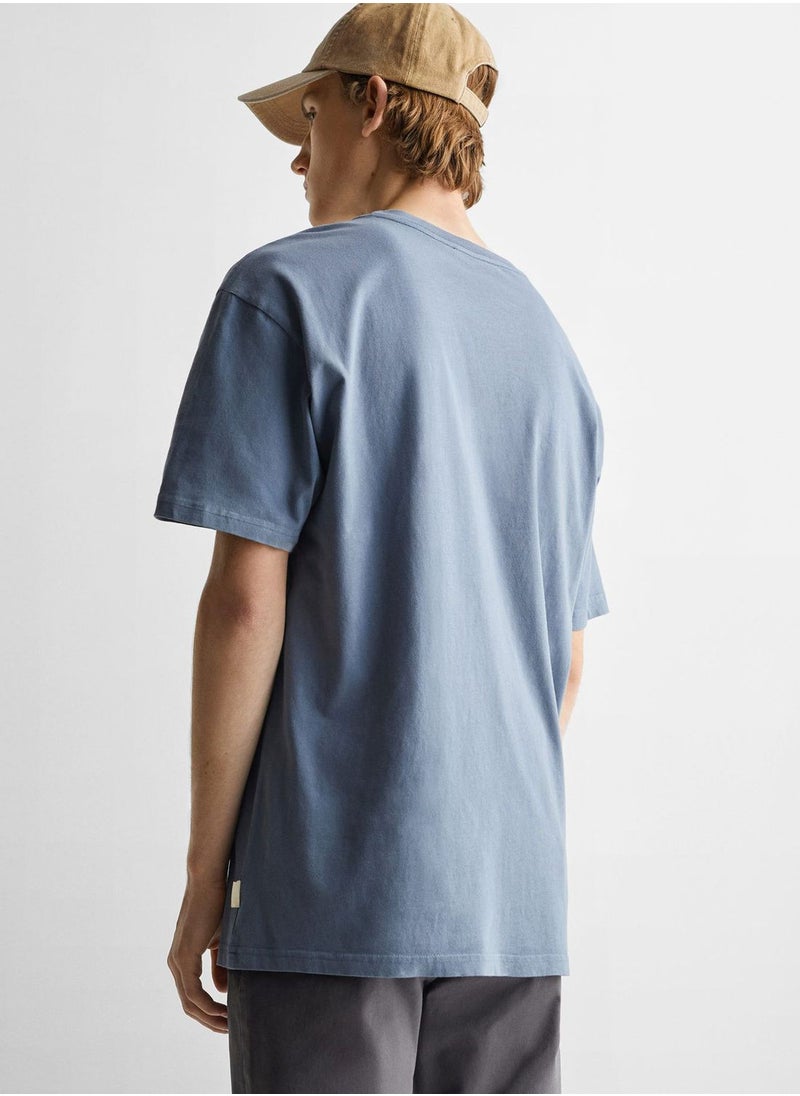 MANGO - Kids Essential Crew Neck T-Shirt - Image 1