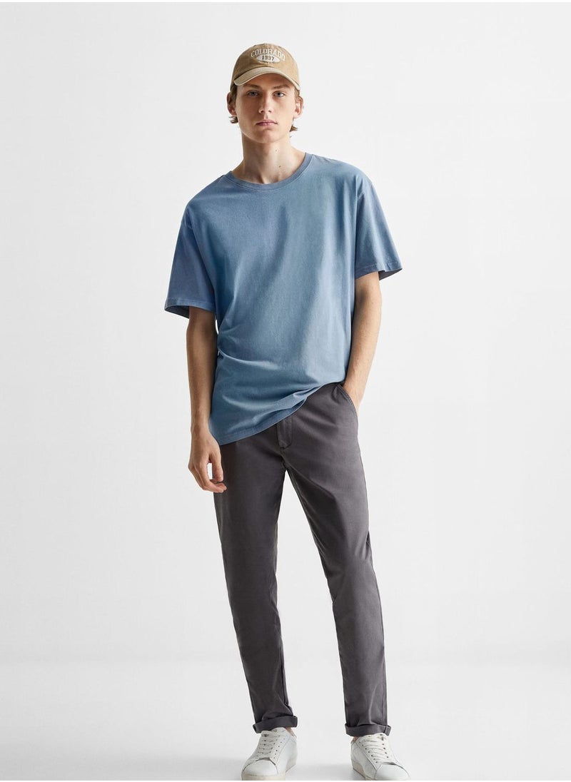 MANGO - Kids Essential Crew Neck T-Shirt - Image 1