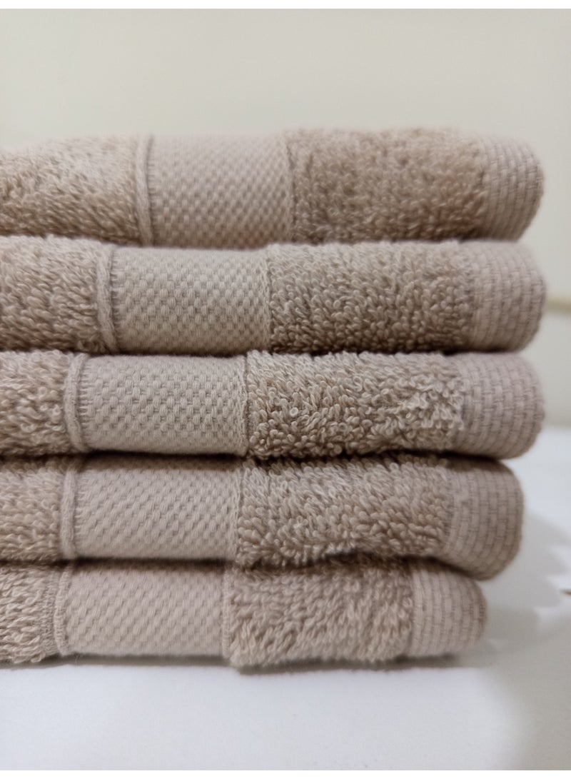 TM Home 30*30  Luxury Hotel Towels  – 100% Egyptian Cotton – Soft, Absorbent, and Durable - Image 2
