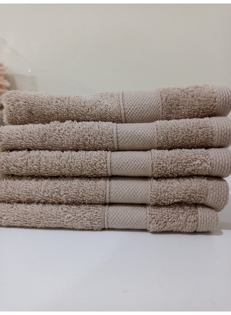 TM Home 30*30  Luxury Hotel Towels  – 100% Egyptian Cotton – Soft, Absorbent, and Durable - Image 1