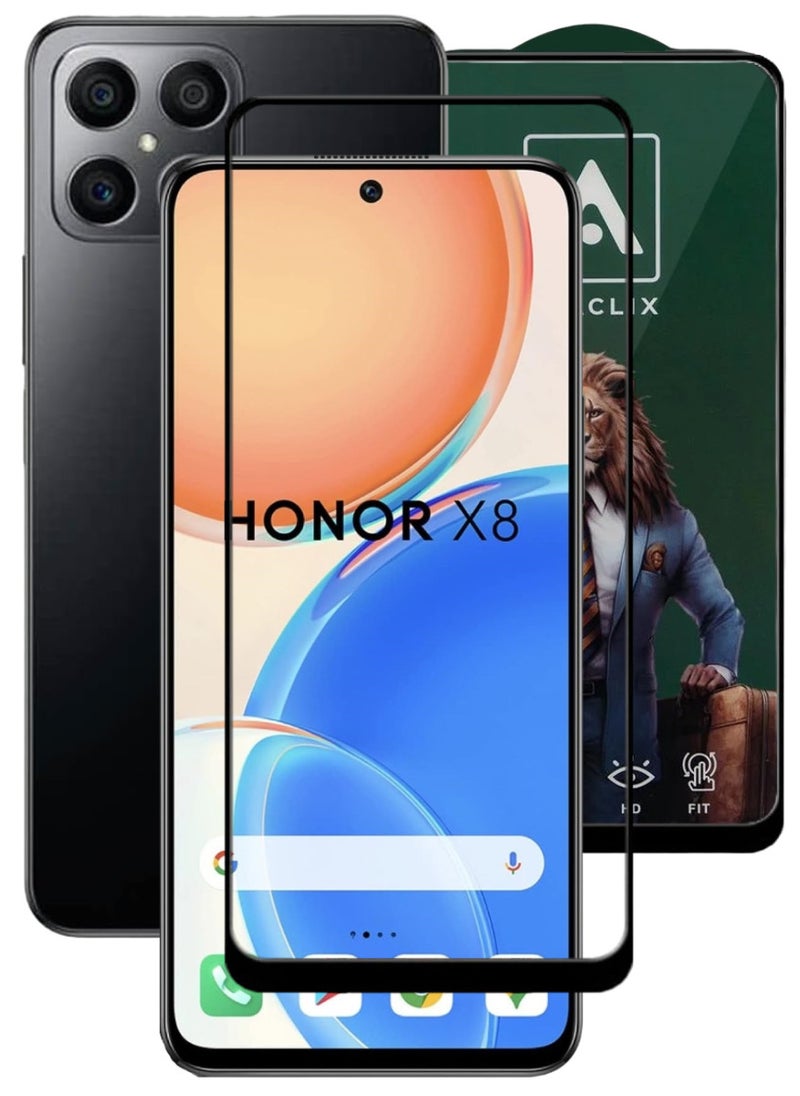 ACLIX Antistatic ESD Dustproof Premium Quality High Definition Tempered Glass Screen Protector Designed For Honor X8 - Image 1