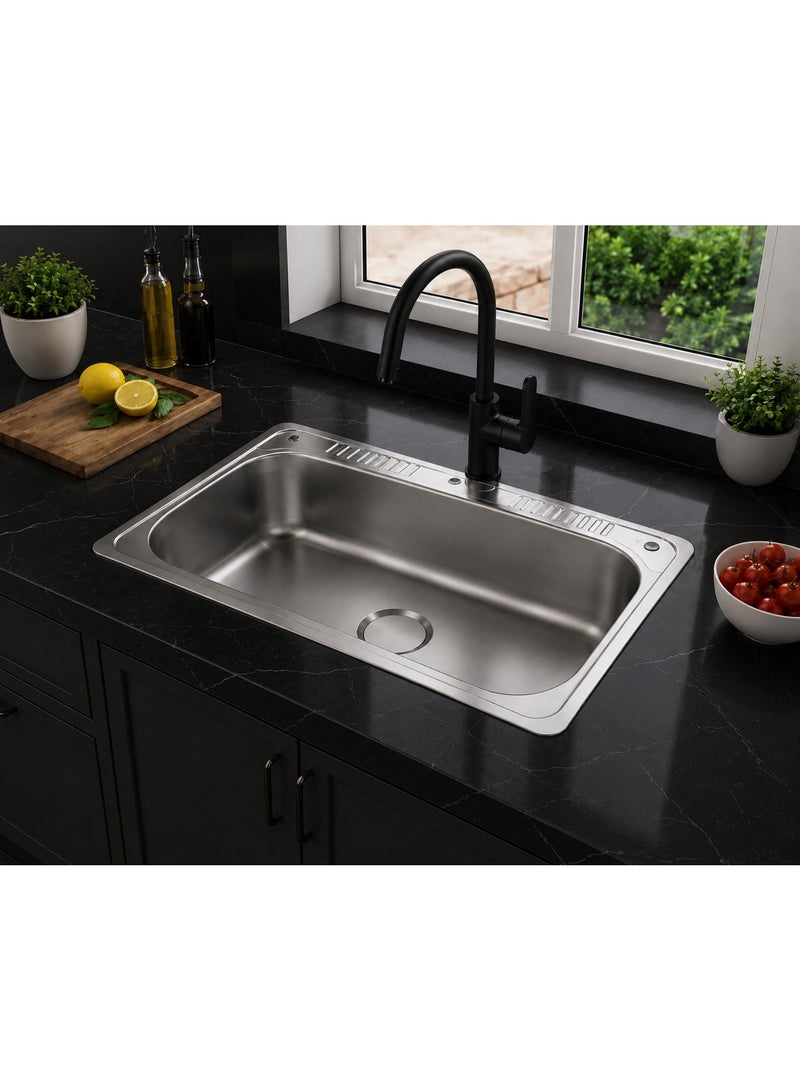 Kitchen sink 80x50cm / Marble opening 75x45 / Depth 23cm / Thickness 1mm - Image 5
