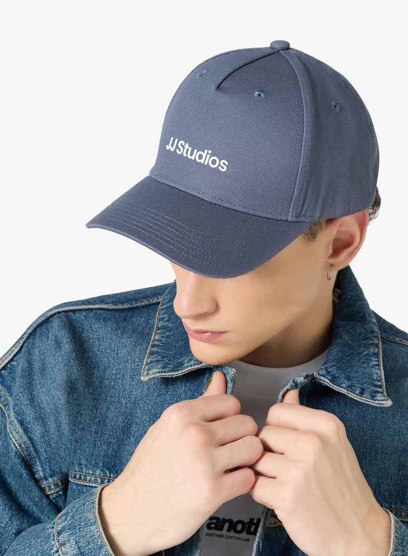 JACK & JONES Blue Mirage Logo Curve Peak Cap  | Best Price UAE
