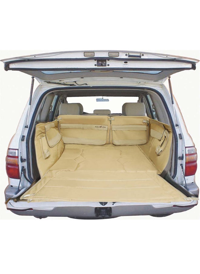 AL SANIDI - Car back Trunk Mat For Fortuner + 2016 Back mat Sulfur Yellow Size 124*127*53Cm - Image 1