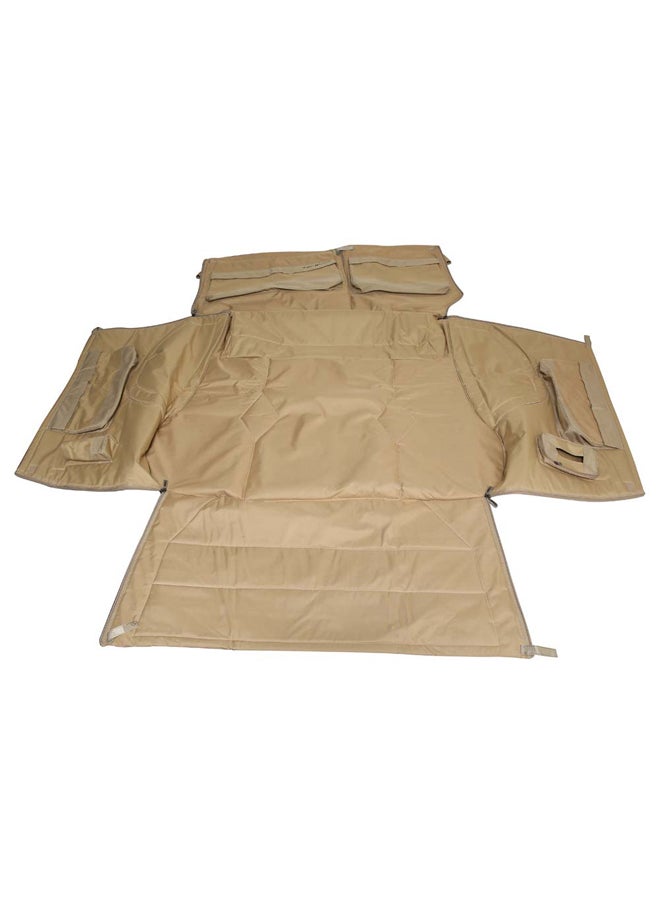 AL SANIDI - Car back Trunk Mat For Fortuner + 2016 Back mat Sulfur Yellow Size 124*127*53Cm - Image 1