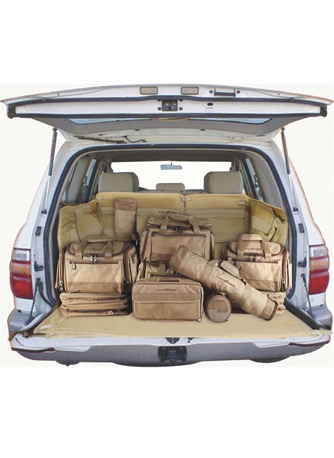 AL SANIDI - Car back Trunk Mat For Fortuner + 2016 Back mat Sulfur Yellow Size 124*127*53Cm - Image 1