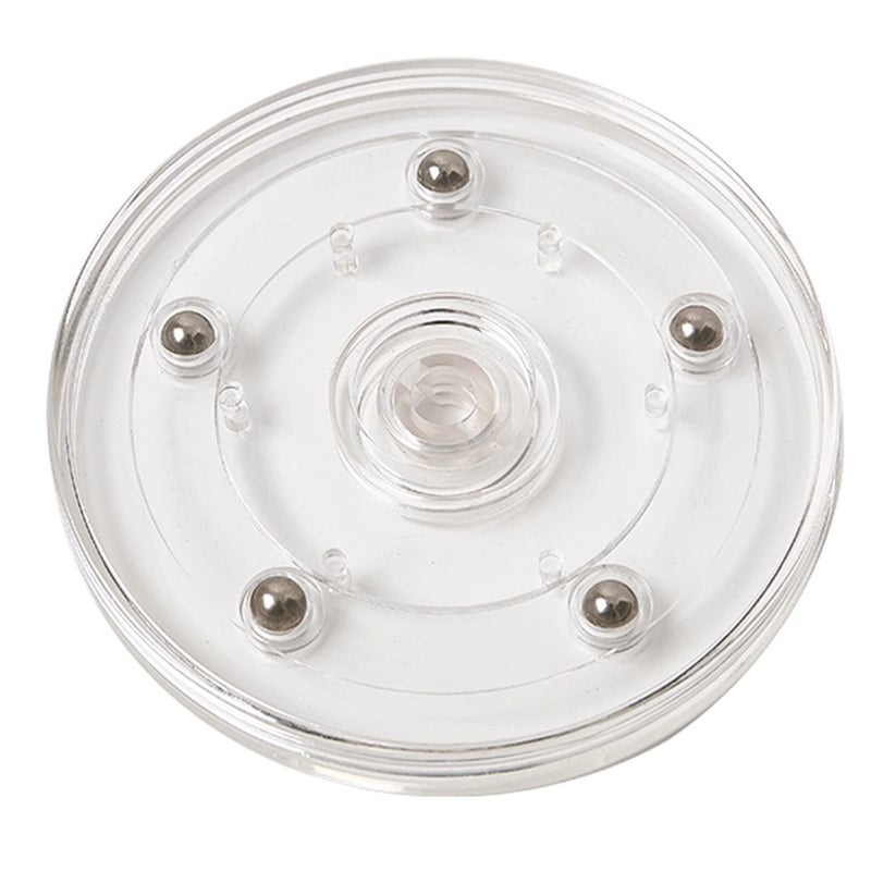 4 Lazy Susan Turntable Acrylic Ball Bearing Rotating Tray for Spice Rack Table Cake Kitchen Pantry Decorating TV Laptop Computer Monitor