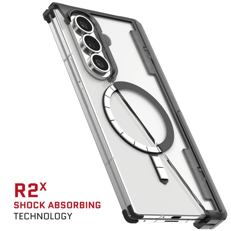 Ghostek Covert Clear Fold 7 Case with Built-in Kickstand, MagSafe and Full Hinge Protection Designed for 2025 Samsung Galaxy Z Fold7 (8") (Smoke Matte) - Image 5