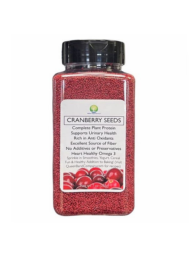 OnFireGuy Queen B Organic Cranberry Seeds | High in Fiber, Heart Healthy Omega 3, Urinary Support Edible Cranberry Supplement | Edible Cranberry Seeds - 7oz in Shaker - Image 1