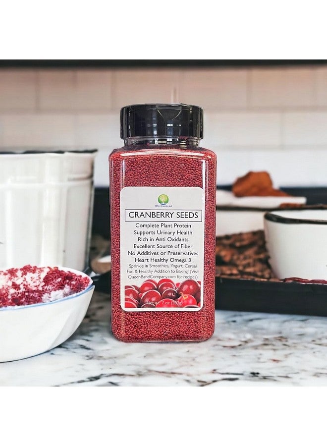 OnFireGuy Queen B Organic Cranberry Seeds | High in Fiber, Heart Healthy Omega 3, Urinary Support Edible Cranberry Supplement | Edible Cranberry Seeds - 7oz in Shaker - Image 4