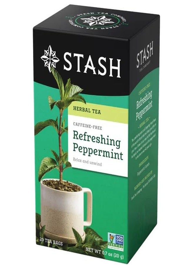 Stash Premium Herbal Tea Caffeine Free Peppermint, Pack of 2 - Image 3