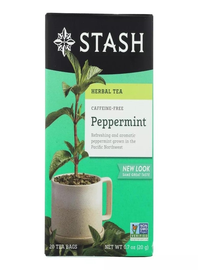 Stash Premium Herbal Tea Caffeine Free Peppermint, Pack of 2 - Image 1