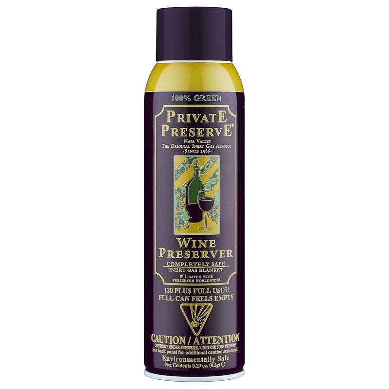 Private Preserve Wine Preservation System | 100% Green Gas Based | Suitable For All Wine, Port, Sake, Cognac, Whiskey, Fine Oil & Vinegar 0.29 Ounce (Pack of 1) - Image 1