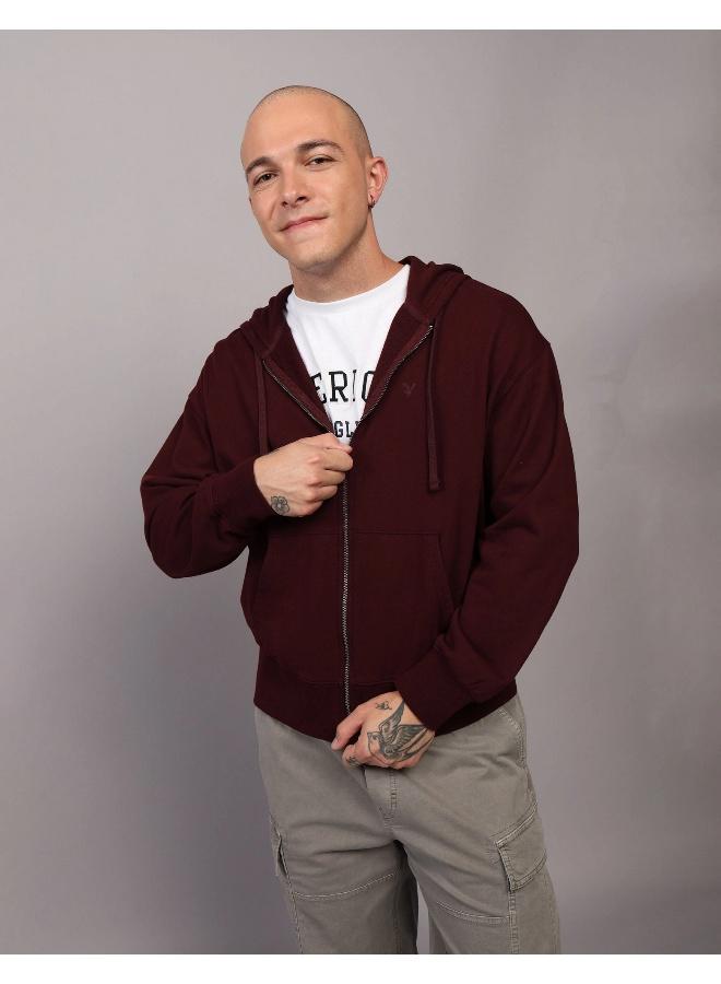 American Eagle AE Fleece Zip-Up Hoodie - Image 1