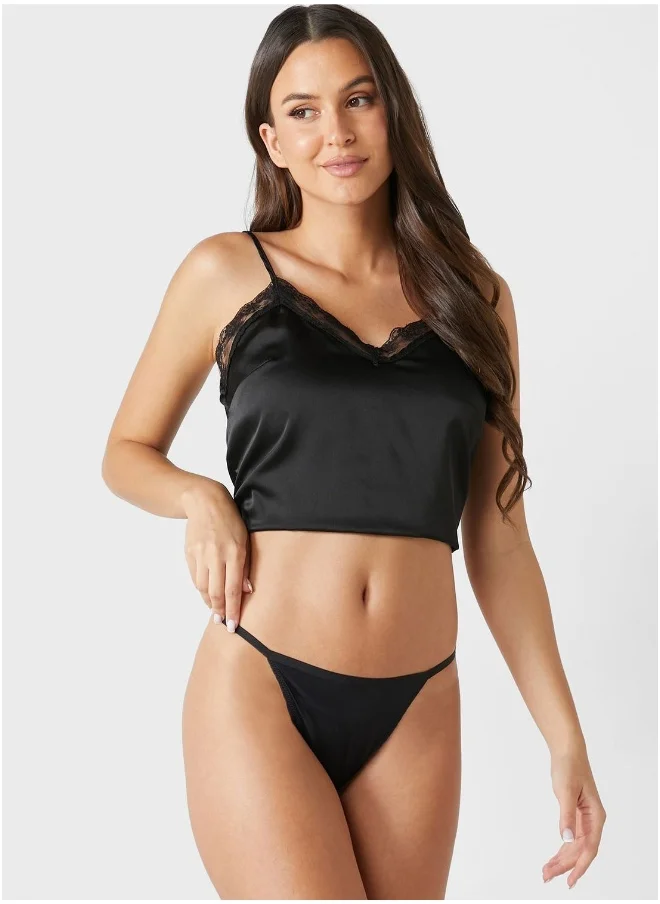 La Senza Lace High Leg Brief