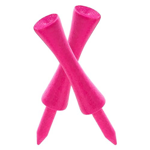 TH Golf x100 Pcs Bamboo Pink Castle Golf Tees 59mm Biodegradable Eco Friendly Sustainable - Image 2