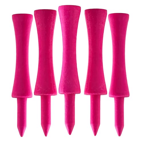 TH Golf x100 Pcs Bamboo Pink Castle Golf Tees 59mm Biodegradable Eco Friendly Sustainable - Image 1