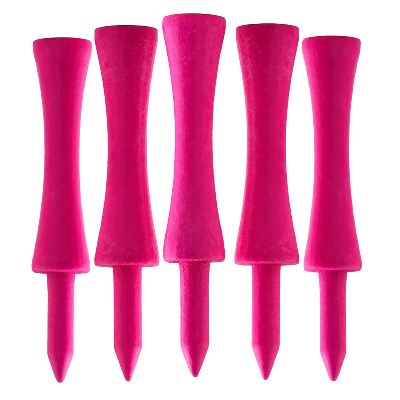 TH Golf x100 Pcs Bamboo Pink Castle Golf Tees 59mm Biodegradable Eco Friendly Sustainable - Image 5