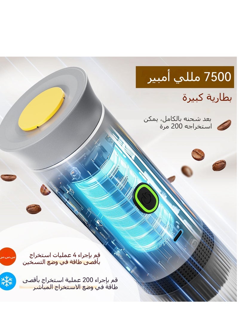 نيوب ماكينة إسبريسو محمولة،ماكينة صنع قهوة ذاتية التسخين 3 في 1، ماكينة قهوة كهربائية صغيرة متوافقة مع القهوة المطحونة والكبسولات، مناسبة للسيارات الترفيهية، والمشي لمسافات طويلة، والتخييم، والسفر، والمكتب، والمنزل - Image 4