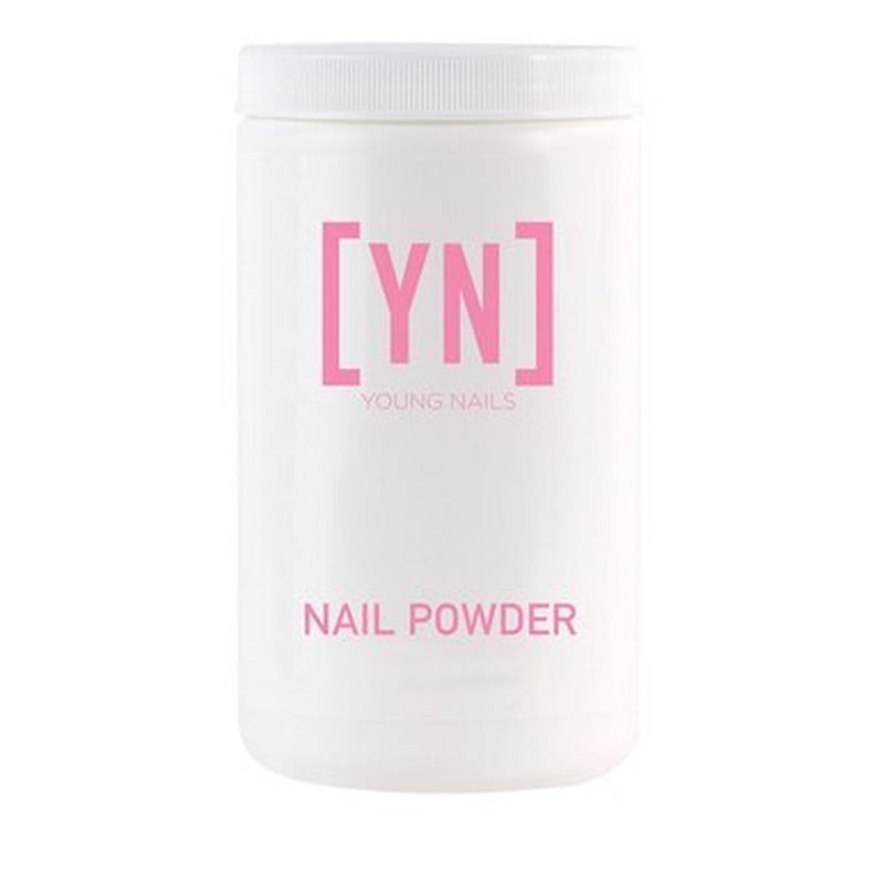 Young Nails Acrylic Core Powder - Self-Leveling Acrylic Nail Powder, Clear Nude Pink White Acrylic Powder for Nail Extenstion, Professional Grade, Superior Adhesion, Color - White, 660g