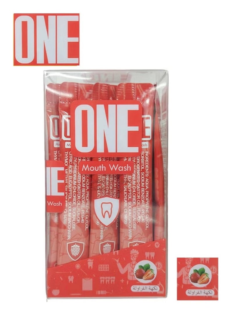 One Mouthwash Strips Strawberry Flavor 20 * 12 ml