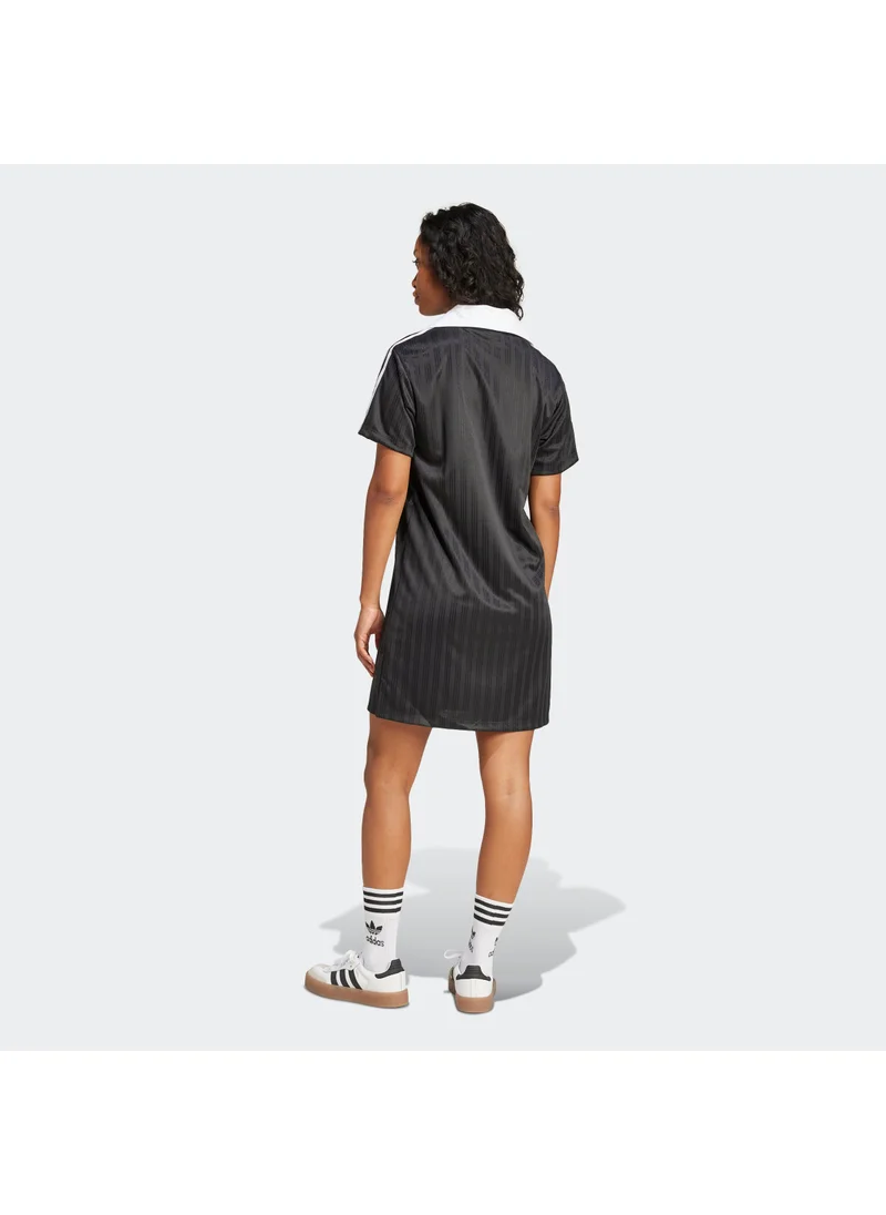 adidas Originals Adicolor Football Jacquard V-Neck Dress