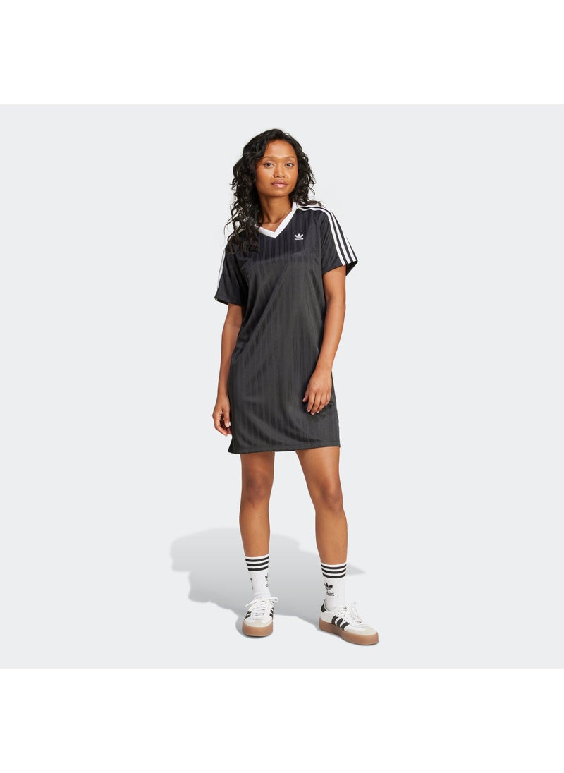 adidas Originals - Adicolor Football Jacquard V-Neck Dress - Image 1