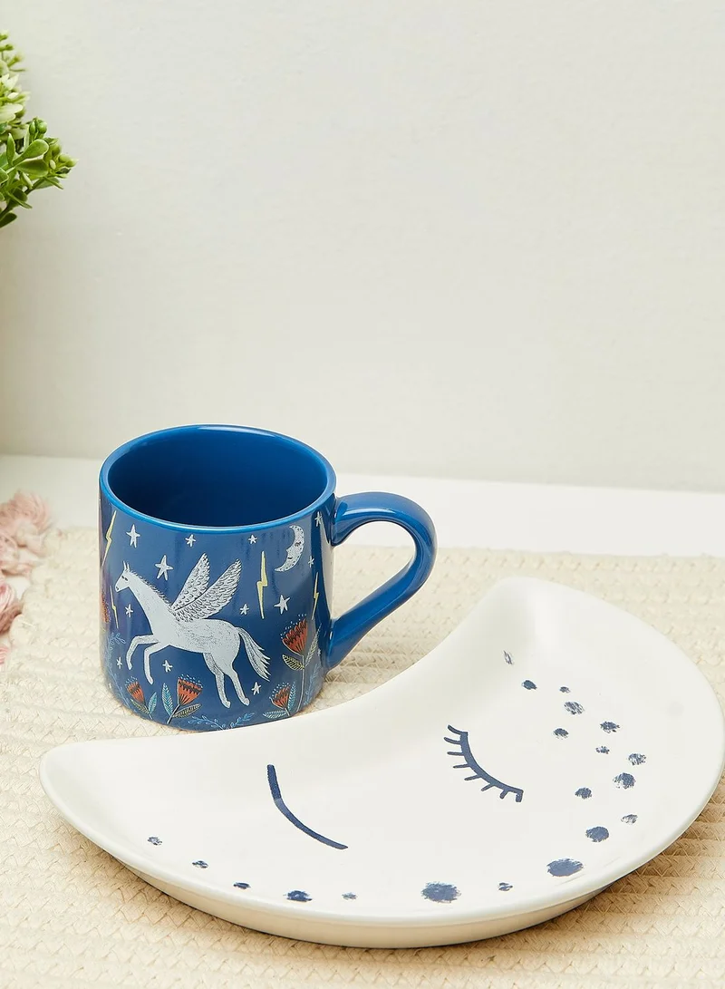 Half Moon Bay Bonbi Forest Time To Fly Mug And Plate Set