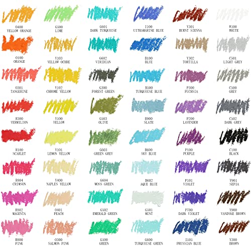 Artecho Oil Pastels Set of 48 Colors, Soft Oil Pastels for Art Painting, Drawing, Blending, Art Supplies for Artists, Beginners, Students, Teachers (10 x 70 mm) - Image 2