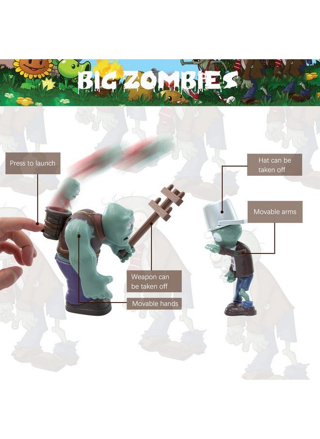 Maikerry - Plants And Zombies Figurines 12Pcs Pvz Action Figures Set Game Great Birthday Gifts For Boys And Girls With Waterproof Battlefield Map - Image 1