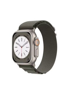 Alpine Loop For Apple Watch Band Series 8 42mm 44mm 45mm 49mm Nylon Sports Solo Loop Stretch Woven Straps For iWatch Series 8/7/6/5/4/3/2/1/SE/Ultra - Olive Green