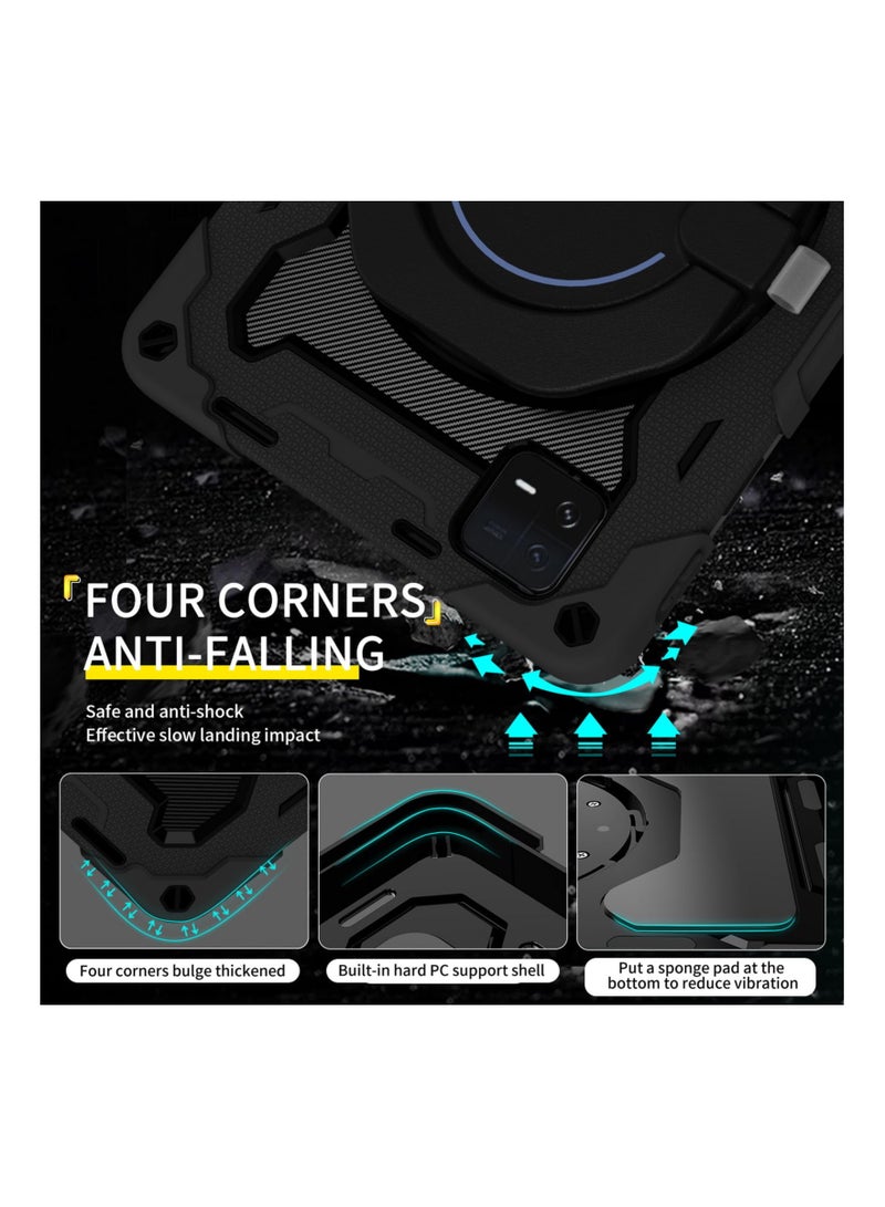SYOSI Heavy Duty Shockproof Case for Xiaomi Pad 6 / 6 Pro 11 inch,  360° Rotating Ring Stand Case  Armor Protective Case 3-Layers Combo Armor Case Silicone Cover for Xiaomi Pad 6 / Pad 6 Pro - Image 3
