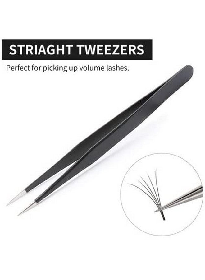 ESPtronics ERH India 1 Pc Black Tweezer Straight for Electronics Repair Insulated Stainless Steel Anti-Static Precision Tweezer for DIY Kit, Multiple Applications, Microscope Assembly etc. - Image 3