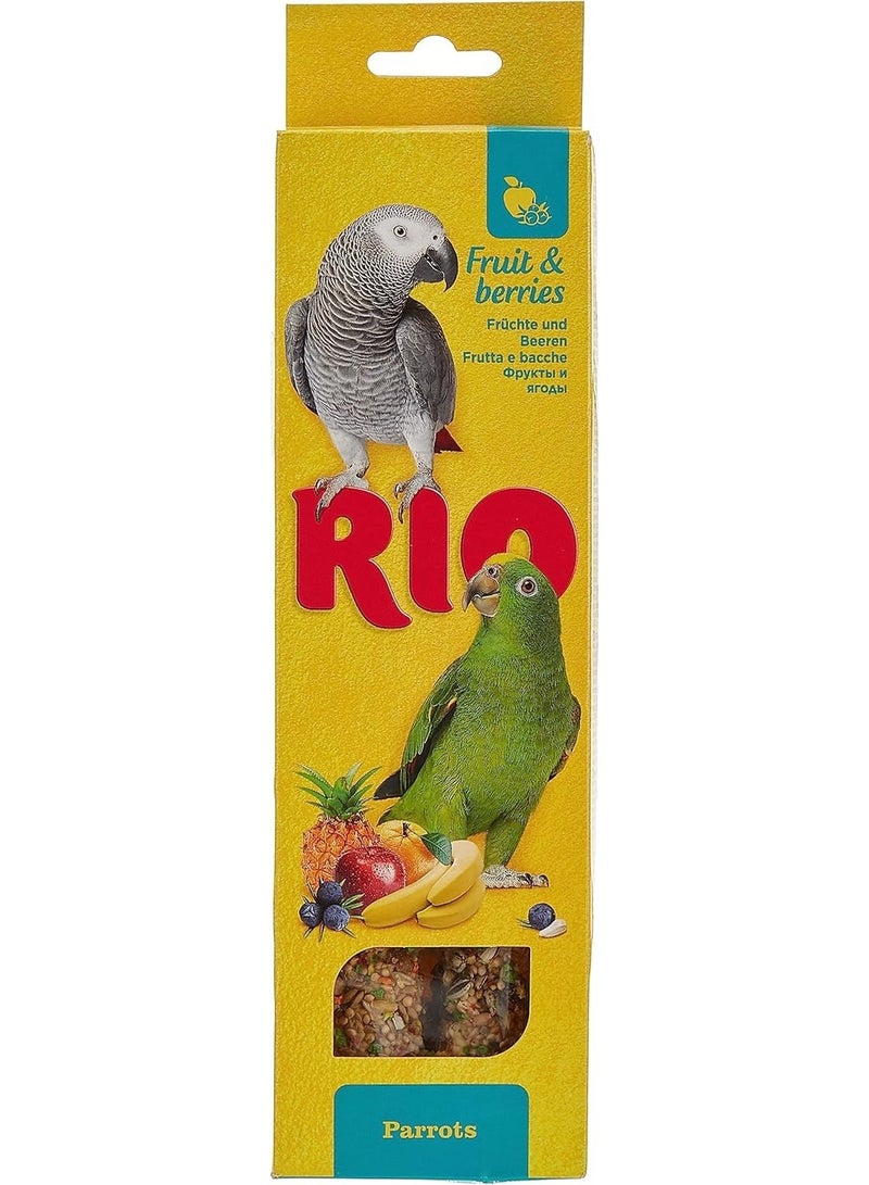 RIO Sticks for Parrots with fruit and berries 2x90g - Image 1