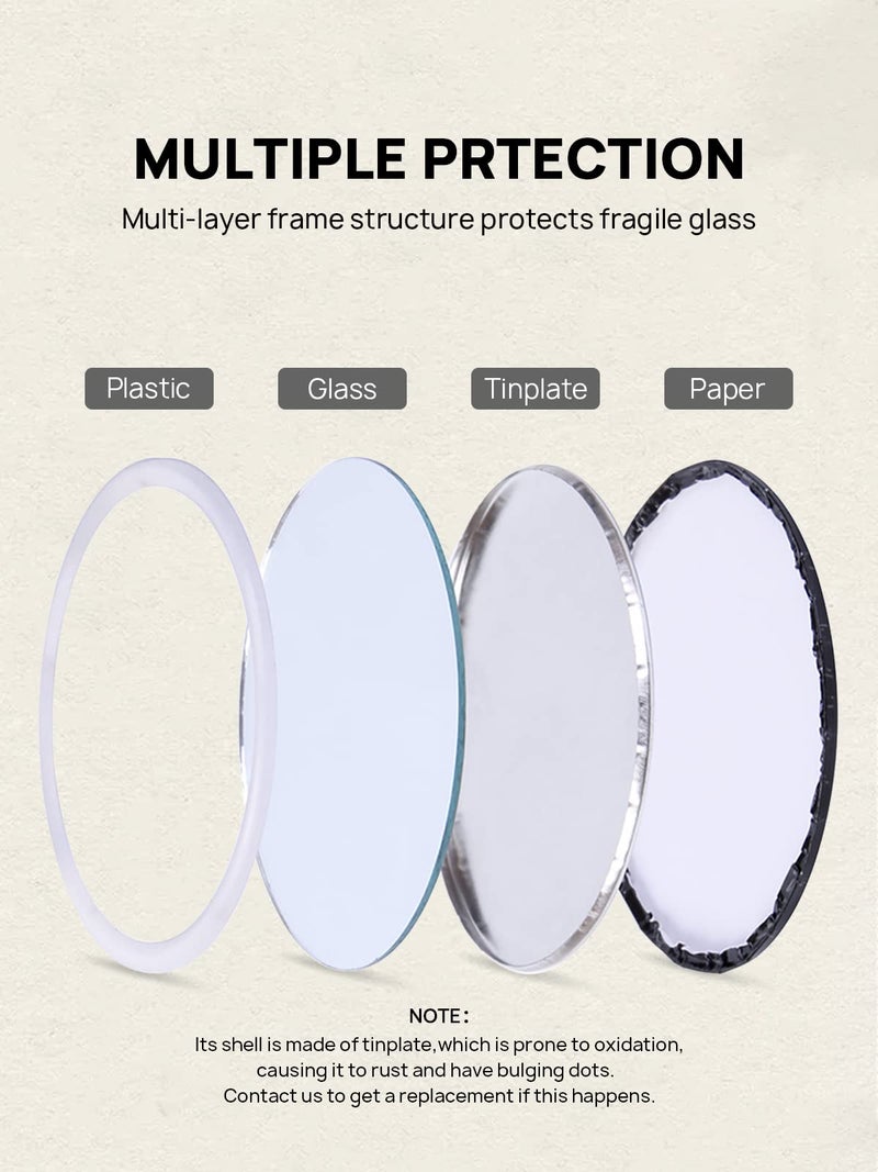 Getinbulk Compact Mirror Bulk Round Makeup Glass Mirror for Purse Great Gift 2.5 Inch 8 Colors Pack of 24 - Image 4