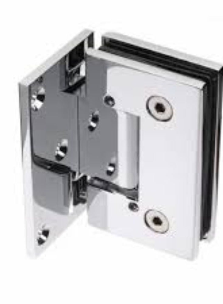 KNP KNP Glass Door Hinge Pack of 2 is designed for use with glass doors providing a sleek and functional solution for door hinges in glass installations. These hinges are crafted to support the weight of glass doors while ensuring smooth and secure operation. - Image 1