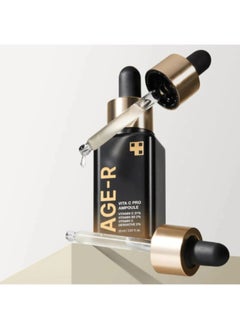 Medicube Age-R Vita C Pro Ampoule -Vitamin C Serum for Pigmentation, Uneven Skin Tone, and Hydration - Boost Absorption and Radiance by up to 780% with Age-R Booster Pro