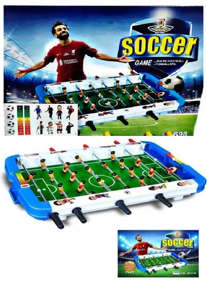 Tabletop Football Game, Mini Soccer Table - Portable Football Game - Size 55.5 x 45.7 cm